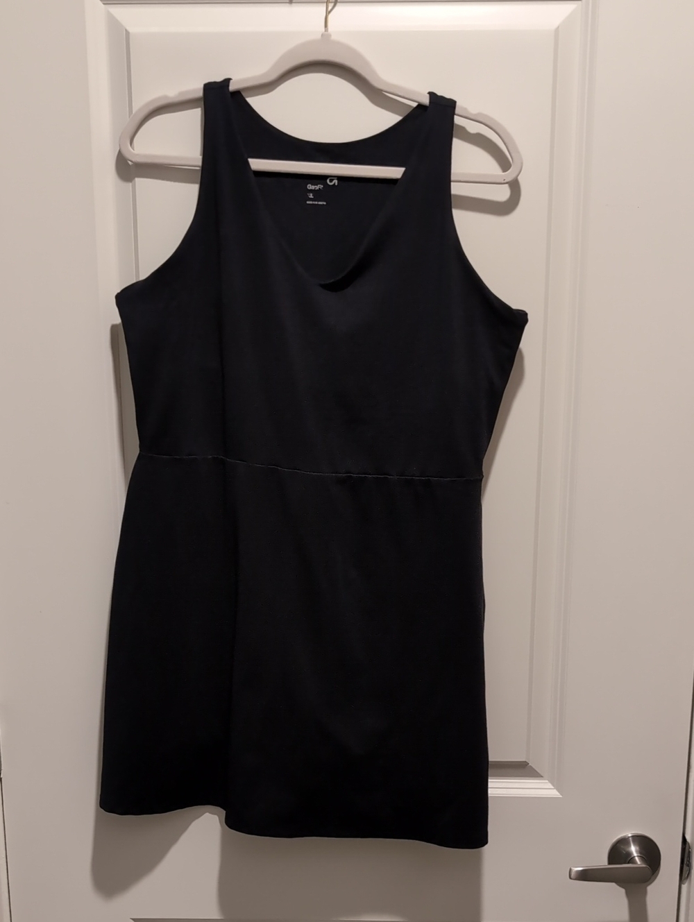 GAP Black Sleeveless Casual Tank Dress